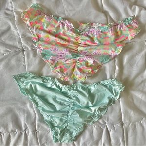 Tie-Dye & Blue Bikini Bottoms ⚡️2 for $7⚡️